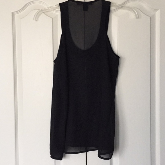 Donated - Sheer black tank with chain neckline - Picture 5 of 5